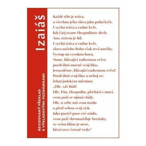 Izaiáš-překlad s výkladovými poznámkami